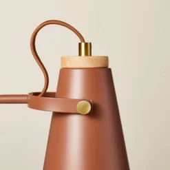 20" Metal Task Lamp With USB Port Terracotta Brown (Includes LED Light Bulb) - Hearth & Hand™ With Magnolia -Home Decoration GUEST 0119d441 dfda 41a0 98f0 523a37861806