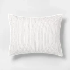 Microstripe Pillow Sham Cream/Gray - Hearth & Hand™ With Magnolia -Home Decoration GUEST 0411dbda 7209 43ed bfdf 242b502448e9