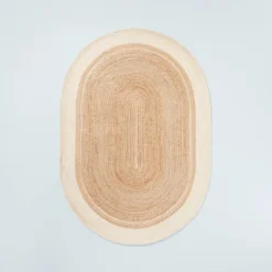 Bordered Color Block Braided Jute Area Rug Cream/Natural - Hearth & Hand™ With Magnolia 9 Bordered Color Block Braided Jute Area Rug Cream/Natural - Hearth & Hand™ With Magnolia -Home Decoration GUEST 0a81f656 abad 4d47 9e9b 653234a3bd82