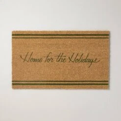 Home For The Holidays Coir Christmas Doormat Tan/Evergreen - Hearth & Hand™ With Magnolia -Home Decoration GUEST 13b31cfc 46c8 48a4 aa5b b1d7b81bcdb7