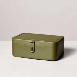 Decorative Metal Storage Box Green - Hearth & Hand™ With Magnolia -Home Decoration GUEST 13e14cf7 86df 4e7f 83b8 96fe6613459c