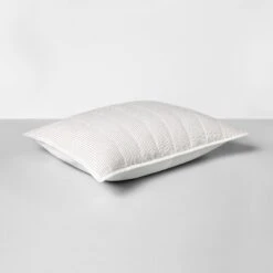 Microstripe Pillow Sham Cream/Gray - Hearth & Hand™ With Magnolia