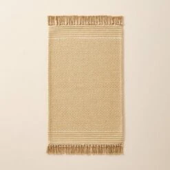 Patterned Border Stripe Area Rug Khaki - Hearth & Hand™ With Magnolia -Home Decoration GUEST 1e74ead5 c518 4647 ad06 90bb279f3326