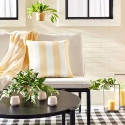 7"x19" Faux Variegated Zebrina Plant - Hearth & Hand™ With Magnolia