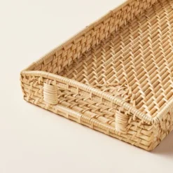 7"x14" Natural Woven Bathroom Tray - Hearth & Hand™ With Magnolia -Home Decoration GUEST 21ff534e efd8 403a 9f04 4ffc9ef13306
