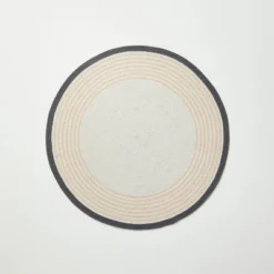 Round Border Stripe Braided Area Rug Neutral - Hearth & Hand™ With Magnolia -Home Decoration GUEST 23efbf88 d6a6 44d4 a17e 2a0c02a67837