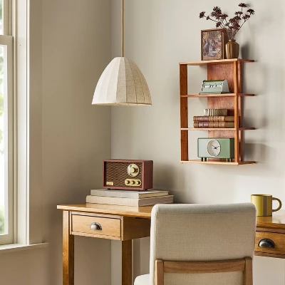 Wood Trumpeted Pendant Light - Hearth & Hand™ With Magnolia 2 Wood Trumpeted Pendant Light - Hearth & Hand™ With Magnolia - Image 2