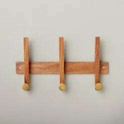 Wood & Brass Hook Rail - Hearth & Hand™ With Magnolia -Home Decoration GUEST 27b8d93e 3a4b 450d 807f 83e1ff9bd238