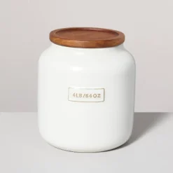 Dry Goods Stoneware Canister With Wood Lid Cream/Brown - Hearth & Hand™ With Magnolia -Home Decoration GUEST 2c91d4cc d7f4 4ffb ae0c 3739dc8140bd