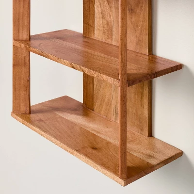 14" Wide 4 Shelf Mid-Century Wall Bookshelf - Hearth & Hand™ With Magnolia 2 14" Wide 4 Shelf Mid-Century Wall Bookshelf - Hearth & Hand™ With Magnolia - Image 2
