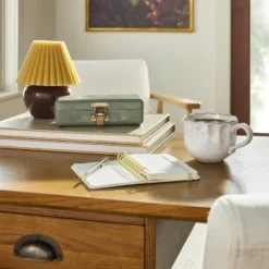 3" Small Rectangle Metal Box With Brass Hardware - Hearth & Hand™ With Magnolia