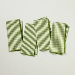 Set Of 4 Serged Edge Gingham Cloth Napkins - Hearth & Hand™ With Magnolia 7 Set Of 4 Serged Edge Gingham Cloth Napkins - Hearth & Hand™ With Magnolia -Home Decoration GUEST 36757137 d4e4 4f10 860f 899e9394fdbe