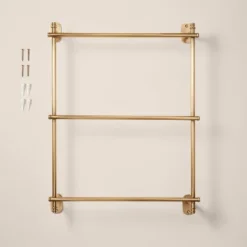 Wall-Mounted Brass Ladder Towel Rack Antique Finish - Hearth & Hand™ With Magnolia 6 Wall-Mounted Brass Ladder Towel Rack Antique Finish - Hearth & Hand™ With Magnolia -Home Decoration GUEST 39dc7307 d5a8 46ee b65d 5f8f2823c844