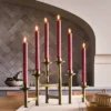 6ct Taper Adjustable Brass Candelabra - Hearth & Hand™ With Magnolia