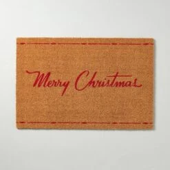 Merry Christmas Coir Doormat Tan/Red - Hearth & Hand™ With Magnolia -Home Decoration GUEST 3ca3c7c7 9ffa 460b b138 242b7efb3d97