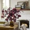 15.5" Black Plum Leaf Artificial Fall Arrangement - Hearth & Hand™ With Magnolia