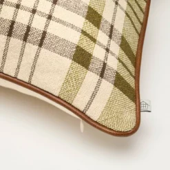 14"x20" Plaid Lumbar Toss Pillow Green - Hearth & Hand™ With Magnolia -Home Decoration GUEST 415eec70 bb60 4246 8ca2 1108df80a01f