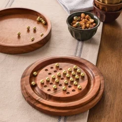 Wood And Brass Marble Solitaire - Hearth & Hand™ With Magnolia