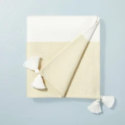 Tasseled Color Block Woven Throw Blanket - Hearth & Hand™ With Magnolia -Home Decoration GUEST 49823eff bab3 42b1 9eed 76b0cb16af7e