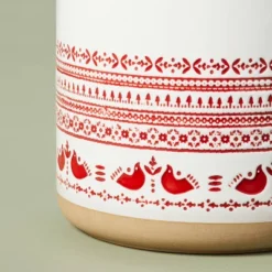 115oz Nordic Christmas Fair Isle Stoneware Cookie Jar Cream/Red - Hearth & Hand™ With Magnolia 5 115oz Nordic Christmas Fair Isle Stoneware Cookie Jar Cream/Red - Hearth & Hand™ With Magnolia -Home Decoration GUEST 4b6aca89 70f2 4cfb 971d 100335a98b0d