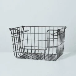 Stacking Wire Storage Basket Matte Black - Hearth & Hand™ With Magnolia 9 Stacking Wire Storage Basket Matte Black - Hearth & Hand™ With Magnolia -Home Decoration GUEST 51760ad1 4cd5 42e5 ad63 e77e3d305d6d