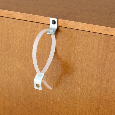 Wood And Fabric Vinyl Decorative Storage Cabinet - Hearth & Hand™ With Magnolia 5 Wood And Fabric Vinyl Decorative Storage Cabinet - Hearth & Hand™ With Magnolia - Image 5