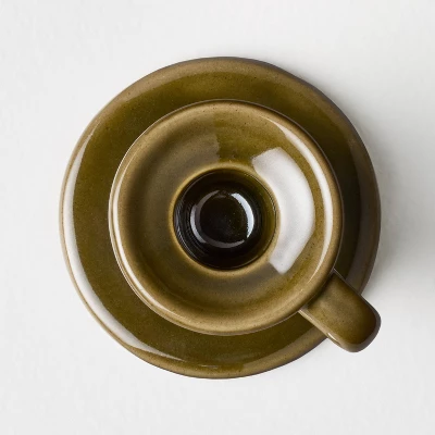 2.3"x3.25" Fall Ceramic Taper Candle Holder - Hearth & Hand™ With Magnolia 2 2.3"x3.25" Fall Ceramic Taper Candle Holder - Hearth & Hand™ With Magnolia - Image 2