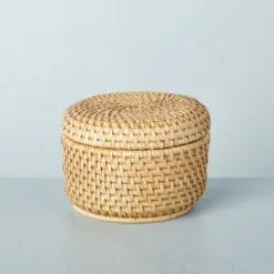 Woven Basket With Lid Natural - Hearth & Hand™ With Magnolia -Home Decoration GUEST 66a4f642 06e1 4c92 934e 2dcb97d900b7