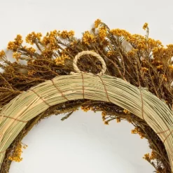 21.25" Preserved Golden Yarrow Fall Wreath - Hearth & Hand™ With Magnolia 5 21.25" Preserved Golden Yarrow Fall Wreath - Hearth & Hand™ With Magnolia -Home Decoration GUEST 731ab7a2 0e38 453d 8cae 3d7177e6cc3a