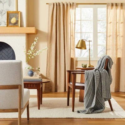 Chunky Textured Knit Throw Blanket - Hearth & Hand™ With Magnolia 1 Chunky Textured Knit Throw Blanket - Hearth & Hand™ With Magnolia