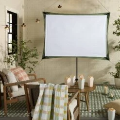 84" Tripod Manual Projector Screen 1.39:1 Green - Hearth & Hand™ With Magnolia