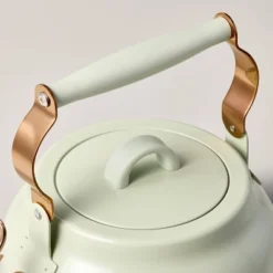 2qt Stainless Steel Arch Cutout Teapot Serene Green - Hearth & Hand™ With Magnolia -Home Decoration GUEST 7da5d8c7 3a64 4e33 8ee0 1f38511123c3