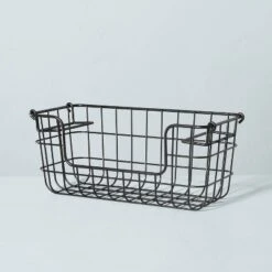Stacking Wire Storage Basket Matte Black - Hearth & Hand™ With Magnolia 8 Stacking Wire Storage Basket Matte Black - Hearth & Hand™ With Magnolia -Home Decoration GUEST 7f465f04 db4c 47cf 9411 7c8a601ab948