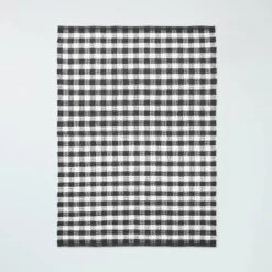 Textured Gingham Indoor/Outdoor Woven Area Rug Dark Gray/Cream - Hearth & Hand™ With Magnolia 9 Textured Gingham Indoor/Outdoor Woven Area Rug Dark Gray/Cream - Hearth & Hand™ With Magnolia -Home Decoration GUEST 7fa14ad2 ed86 4558 a2fa 0f697f0eabed