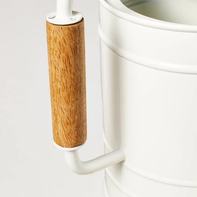 2.88L Painted Metal Watering Can Cream - Hearth & Hand™ With Magnolia 2 2.88L Painted Metal Watering Can Cream - Hearth & Hand™ With Magnolia - Image 2