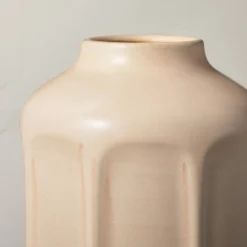 13" Faceted Ceramic Vase Sunset Taupe - Hearth & Hand™ With Magnolia -Home Decoration GUEST 89c00ed5 f379 4ab6 83f9 2c196e016ee1