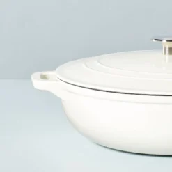 5.3qt Enameled Cast Iron Braiser Sour Cream - Hearth & Hand™ With Magnolia -Home Decoration GUEST 8c198140 35a1 4fbe b6a2 f431cc4e8800