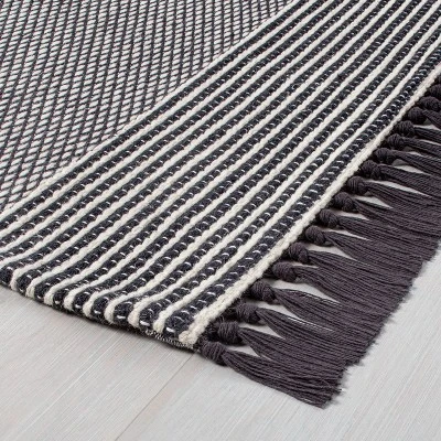 Textured Border Stripe Area Rug - Hearth & Hand™ With Magnolia 1 Textured Border Stripe Area Rug - Hearth & Hand™ With Magnolia