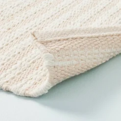 Textured Stripe Indoor/Outdoor Woven Area Rug Beige/Cream - Hearth & Hand™ With Magnolia -Home Decoration GUEST 925d7728 e4f3 4810 930a a2a2166b743a