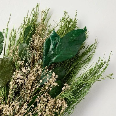 20" Preserved Mixed Leaf And Grass Spring Bundle - Hearth & Hand™ With Magnolia 2 20" Preserved Mixed Leaf And Grass Spring Bundle - Hearth & Hand™ With Magnolia - Image 2