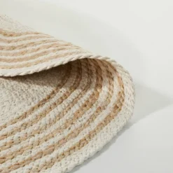 Round 6' Multi Stripe Braided Jute Area Rug Cream/Tan - Hearth & Hand™ With Magnolia 5 Round 6' Multi Stripe Braided Jute Area Rug Cream/Tan - Hearth & Hand™ With Magnolia -Home Decoration GUEST 9488b481 51ce 4505 9348 6b48547839cf