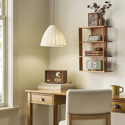 Wood Trumpeted Pendant Light - Hearth & Hand™ With Magnolia 1 Wood Trumpeted Pendant Light - Hearth & Hand™ With Magnolia