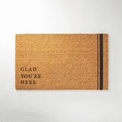Glad You're Here Coir Doormat Tan/Black - Hearth & Hand™ With Magnolia -Home Decoration GUEST 9d97dd76 0e01 4045 8d97 41d7d05c60bb