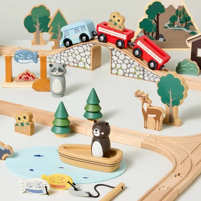 Toy Woodland Train Set - Hearth & Hand™ With Magnolia 2 Toy Woodland Train Set - Hearth & Hand™ With Magnolia - Image 2