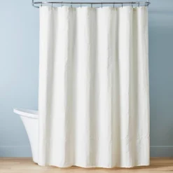 Crinkle Stripe Woven Shower Curtain - Hearth & Hand™ With Magnolia -Home Decoration GUEST a4db4300 5a76 4a9f 9868 e69b64040512