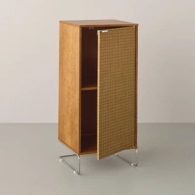 Wood And Fabric Vinyl Decorative Storage Cabinet - Hearth & Hand™ With Magnolia 3 Wood And Fabric Vinyl Decorative Storage Cabinet - Hearth & Hand™ With Magnolia - Image 3