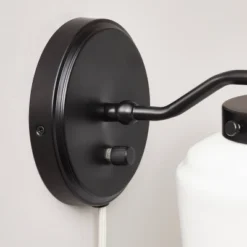 Milk Glass Solid Wall Sconce Black/White - Hearth & Hand™ With Magnolia 6 Milk Glass Solid Wall Sconce Black/White - Hearth & Hand™ With Magnolia -Home Decoration GUEST b101d603 f50e 47c5 bb15 46a8e47f6c2b