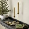 Brass Taper Candlesticks Antique Finish (Set Of 2) - Hearth & Hand™ With Magnolia: Farmhouse Candle Holder Set