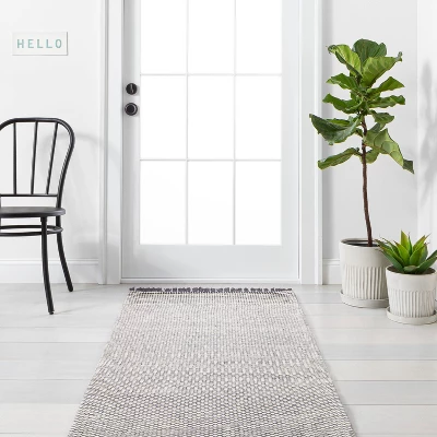 Textured Border Stripe Area Rug - Hearth & Hand™ With Magnolia 2 Textured Border Stripe Area Rug - Hearth & Hand™ With Magnolia - Image 2