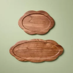 Wood Scallop Oval Tray - Hearth & Hand™ With Magnolia 7 Wood Scallop Oval Tray - Hearth & Hand™ With Magnolia -Home Decoration GUEST b5c3e12f 51e6 4ad5 9953 078765e8ac85